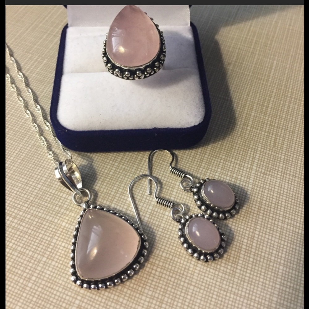 Beautiful Rose Quartz Set